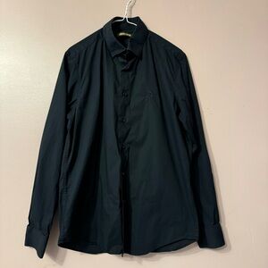 Roberto Cavalli Classic Buttondown Shirt Black Mens Size M